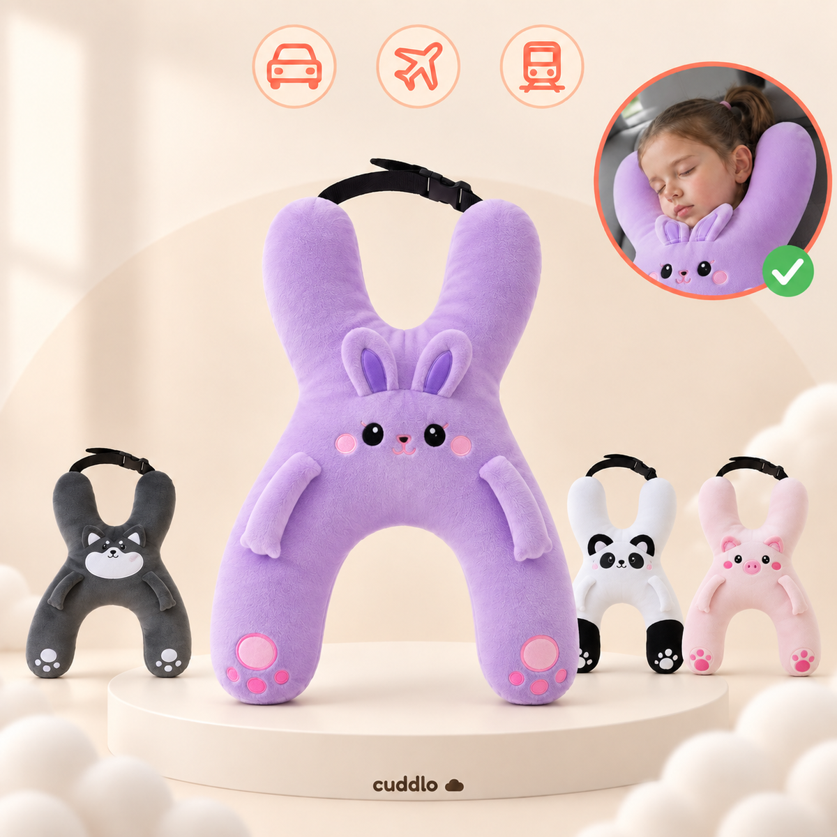 Cuddlo — La almohada que abraza en cada viaje